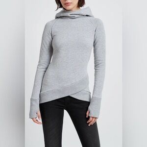 Small Marcella Light Gray Geneva Sweatshirt European French Terry Hoodie